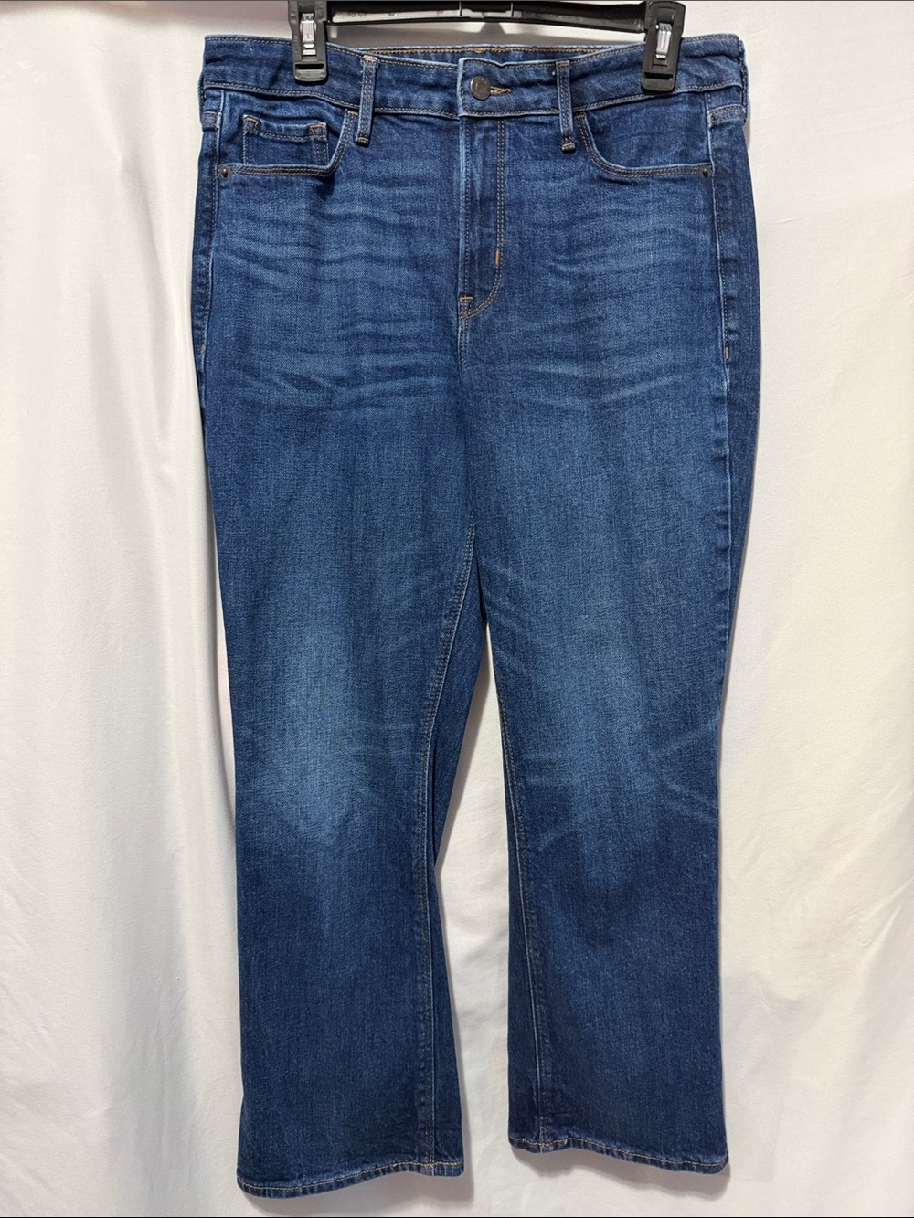Old Navy Dark Blue Wide Leg Jeans - Flared Hem
